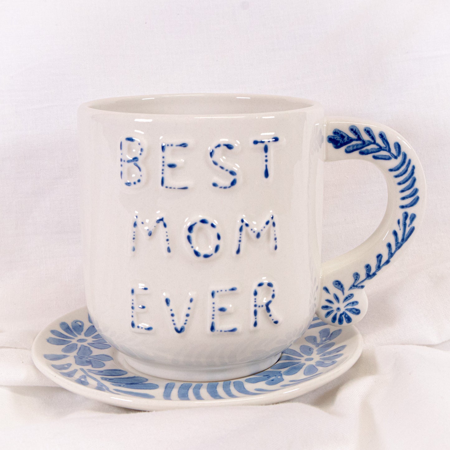 Best Mom Ever Floral Mug