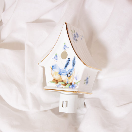 Blue Birdhouse Nightlight