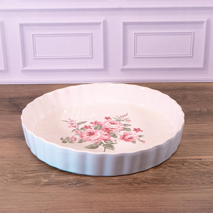 Blue Floral Pie Dish