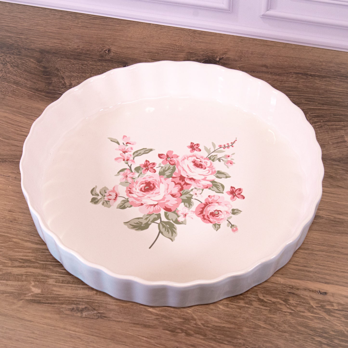 Blue Floral Pie Dish