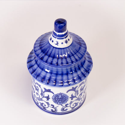 Blue And White Chinoiserie Candle