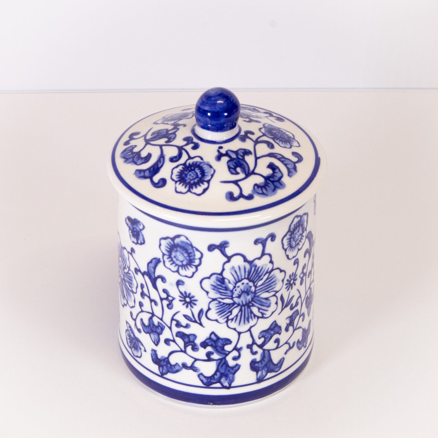 Blue And White Chinoiserie Candle