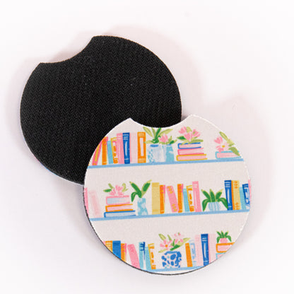 Bookshelf Car Coaster Set