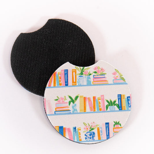 Bookshelf Car Coaster Set