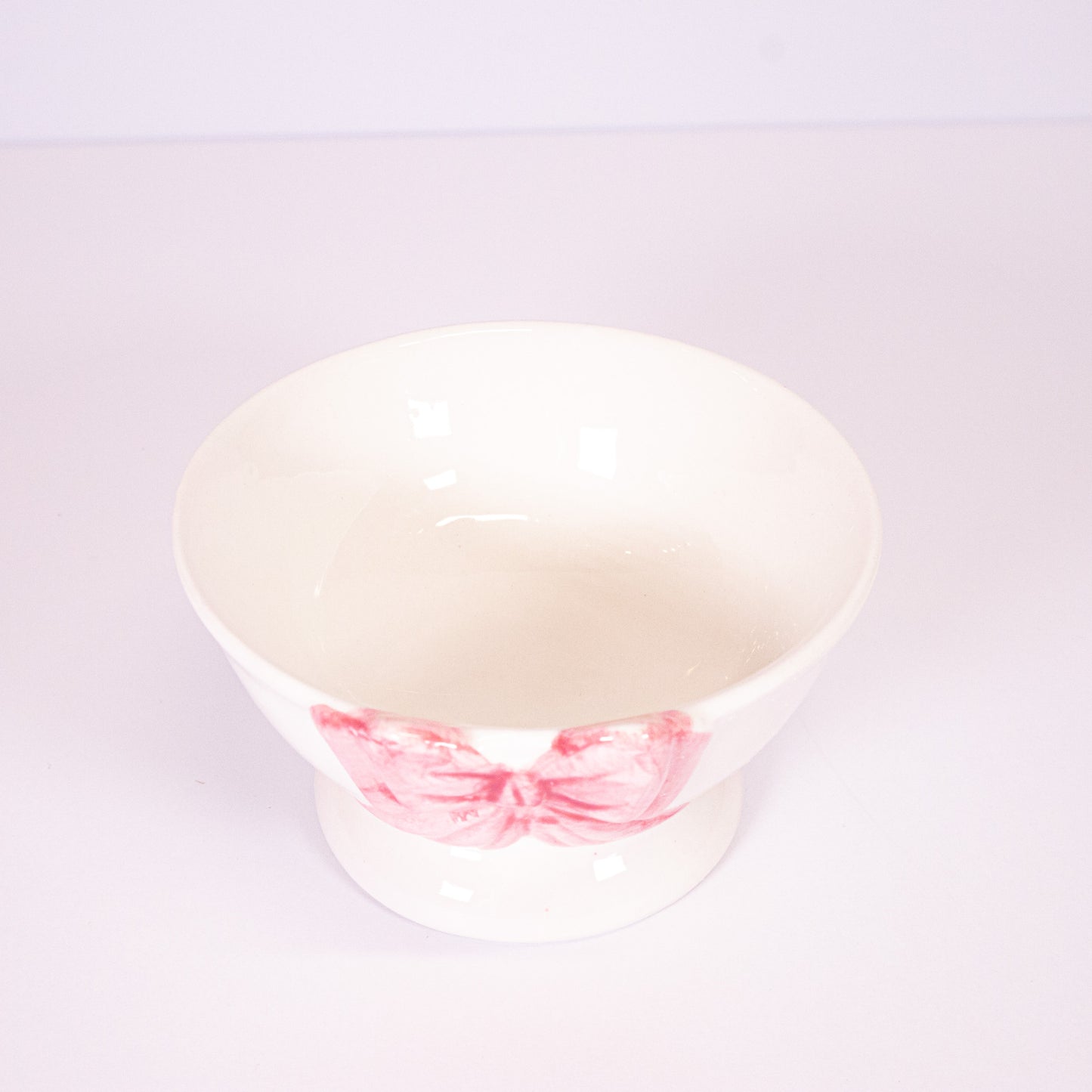 Pink Bow Bowl