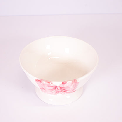Pink Bow Bowl