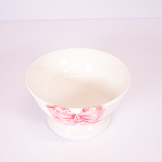 Pink Bow Bowl