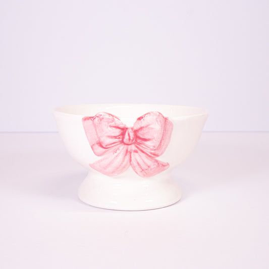Pink Bow Bowl