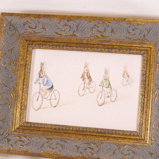 Bunny Bike Ride Framed Wall Art