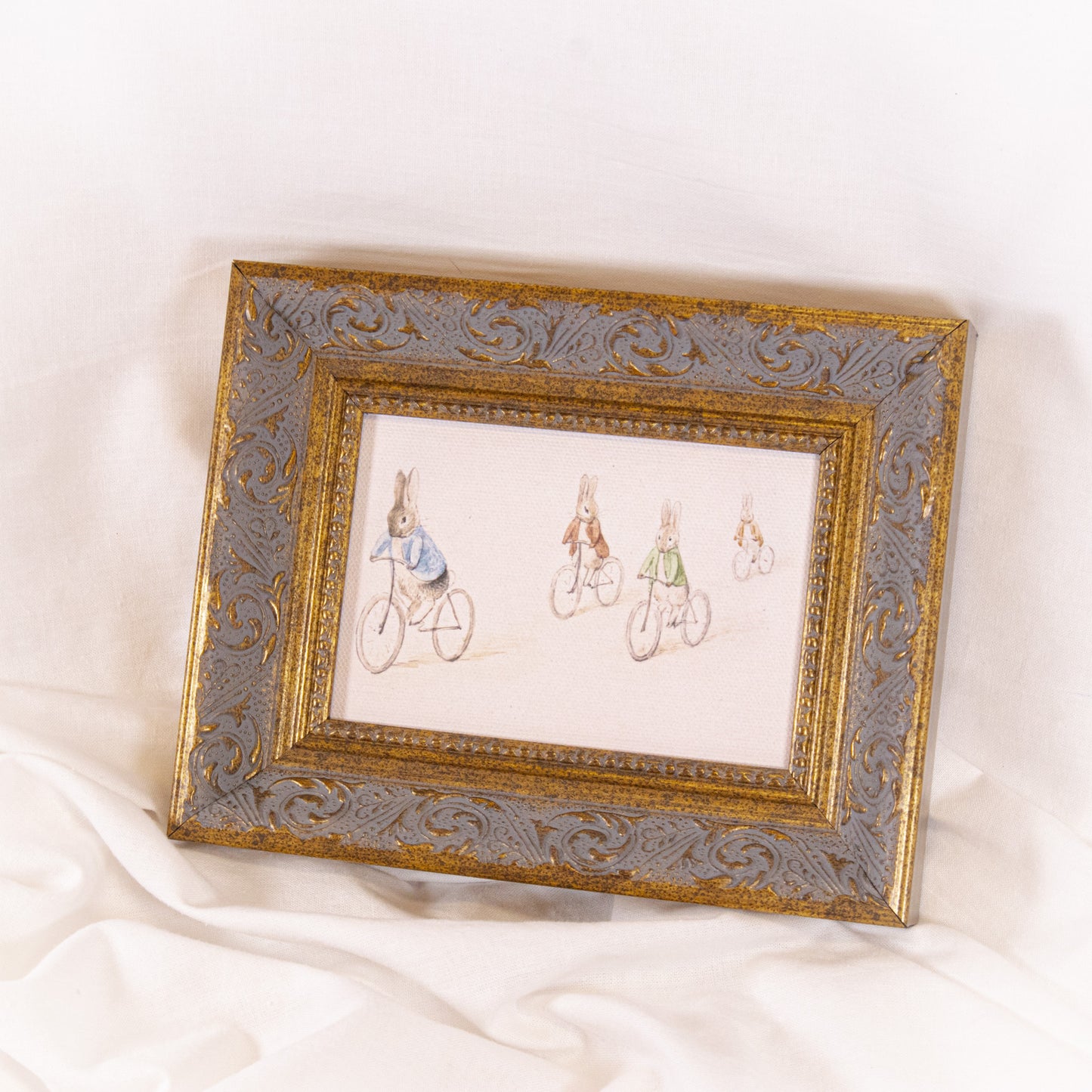 Bunny Bike Ride Framed Wall Art