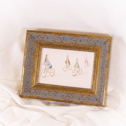 Bunny Bike Ride Framed Wall Art
