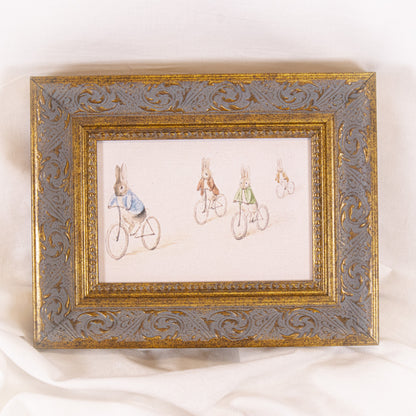 Bunny Bike Ride Framed Wall Art