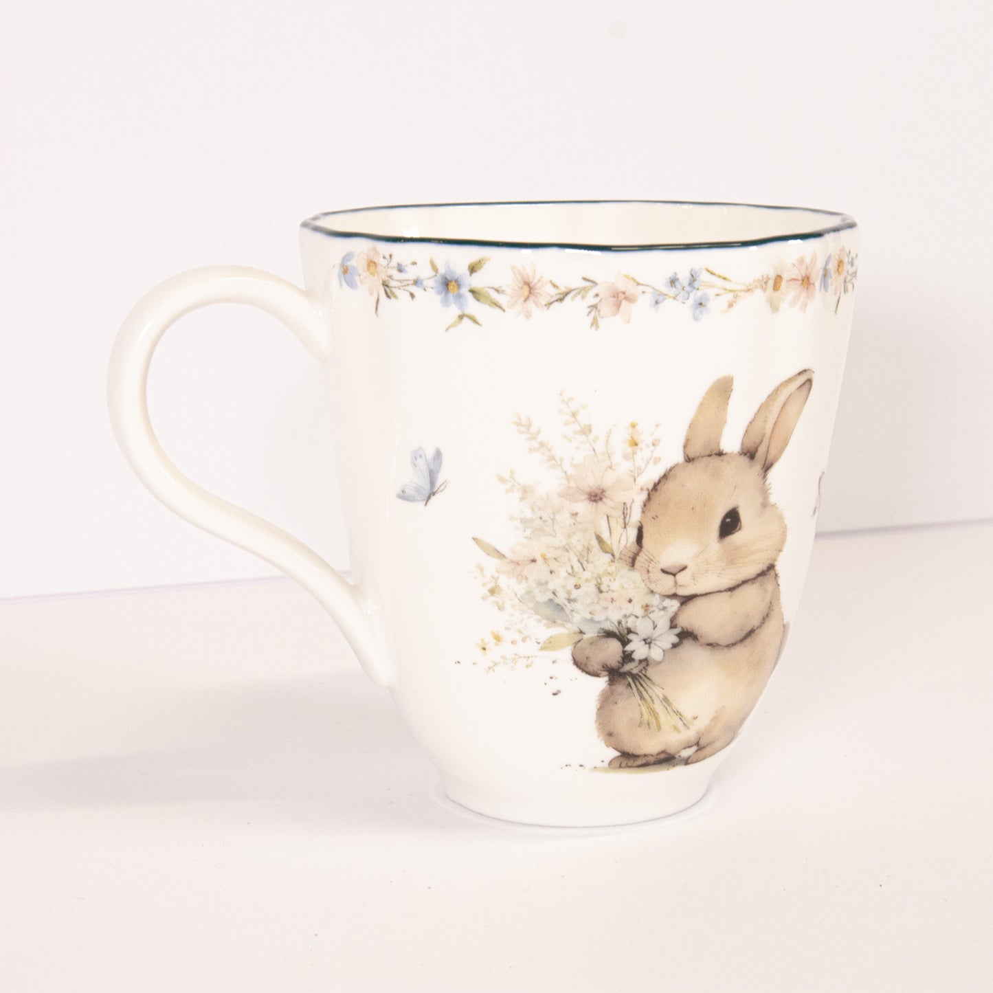 Floral Bunny Mug
