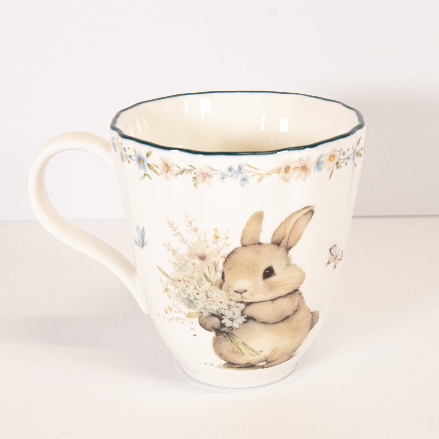 Floral Bunny Mug
