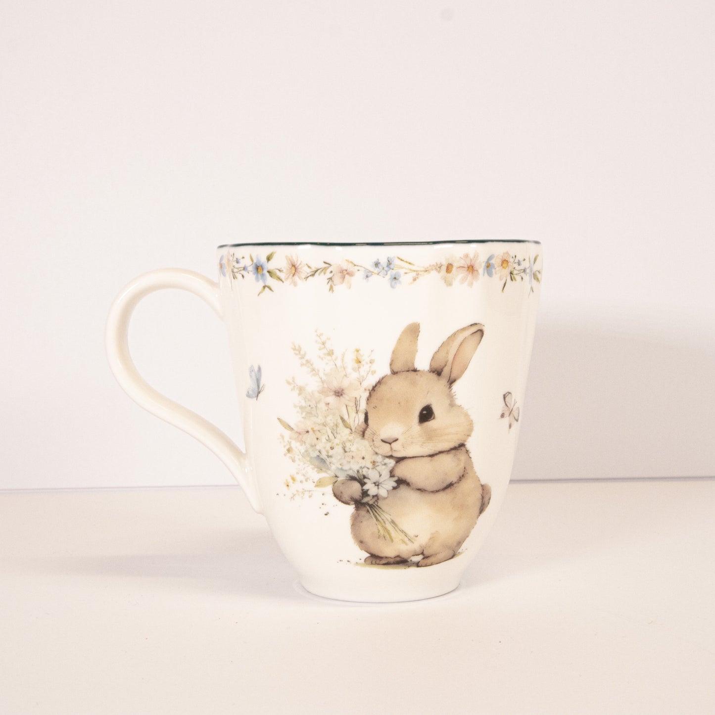 Floral Bunny Mug