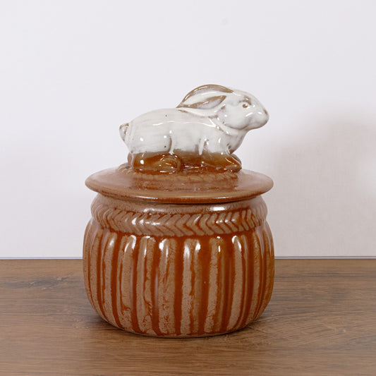 Ceramic Rabbit Salt Cellar