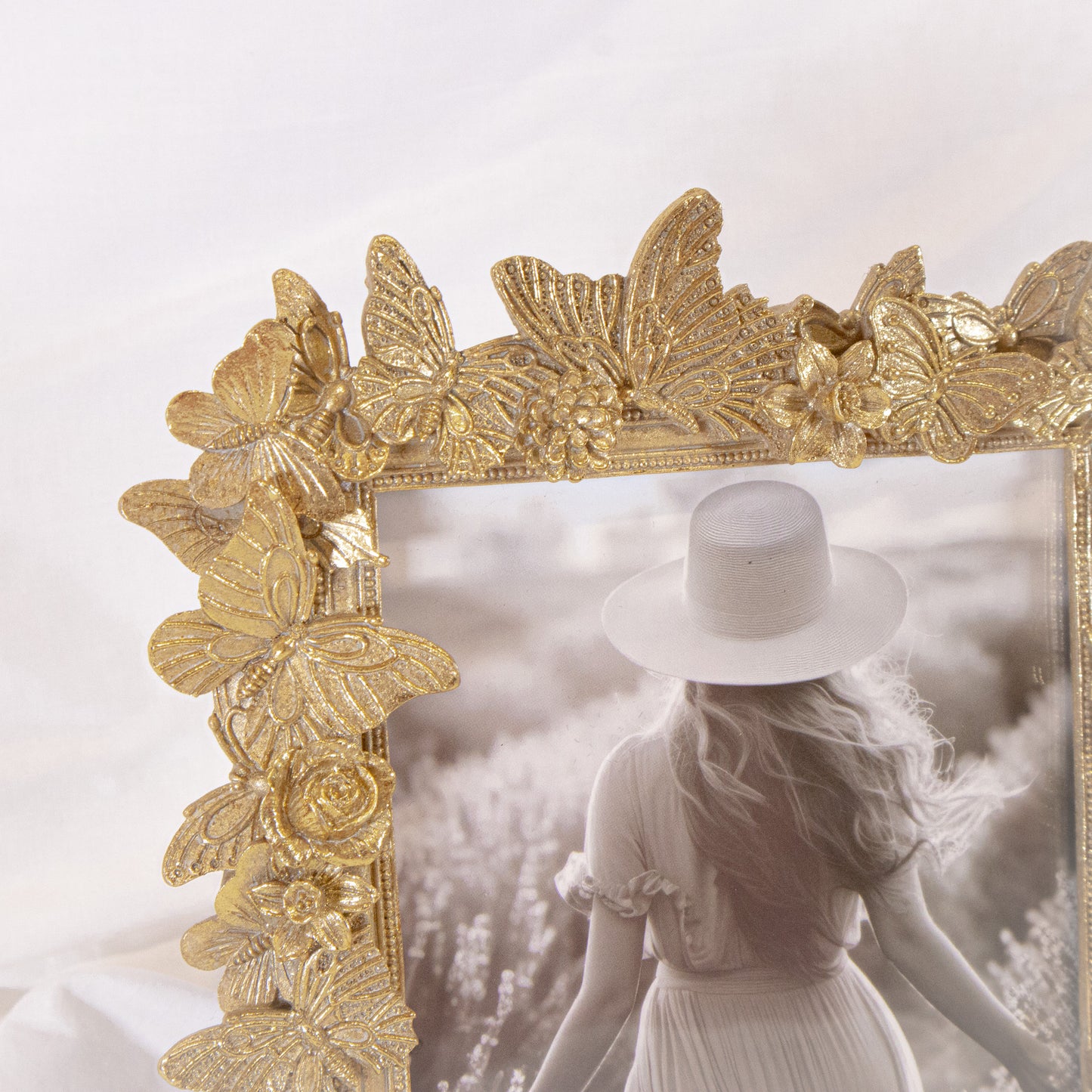 Gold Butterfly Photo Frame