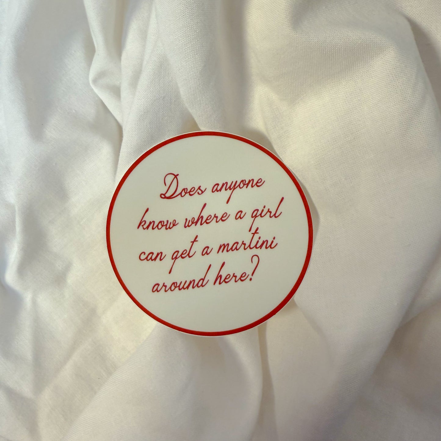 Girls Want Martinis Sticker