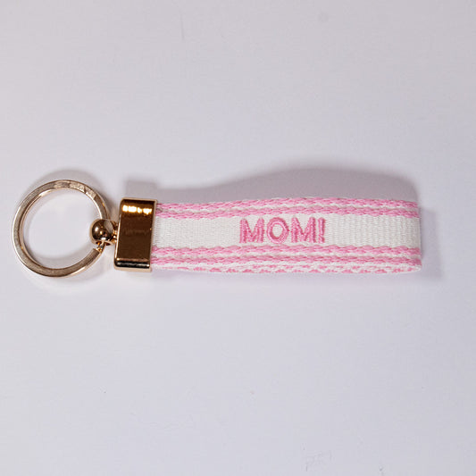 Mom Embroidered Keychain