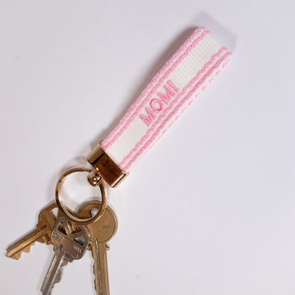 Mom Embroidered Keychain