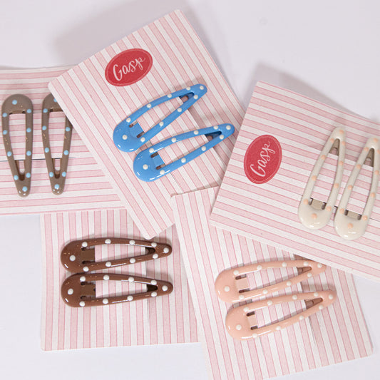 Polka Dot Snap Clip Set