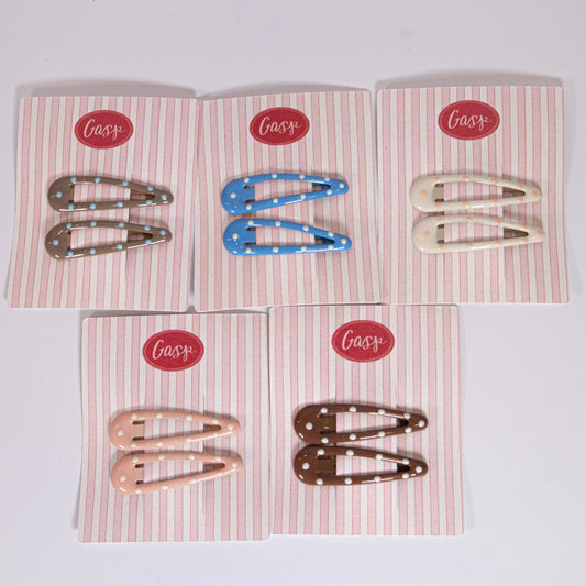 Polka Dot Snap Clip Set