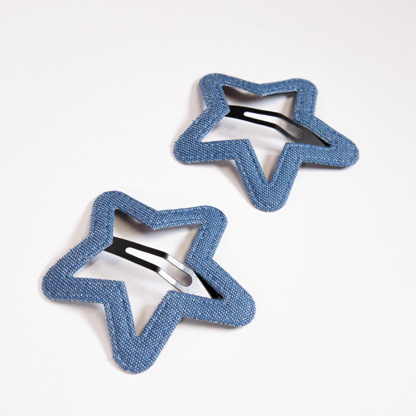 Denim Star Snap Clip Set