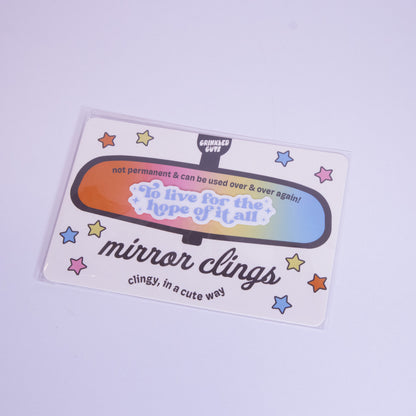 Hope Of It All Car Mirror Cling