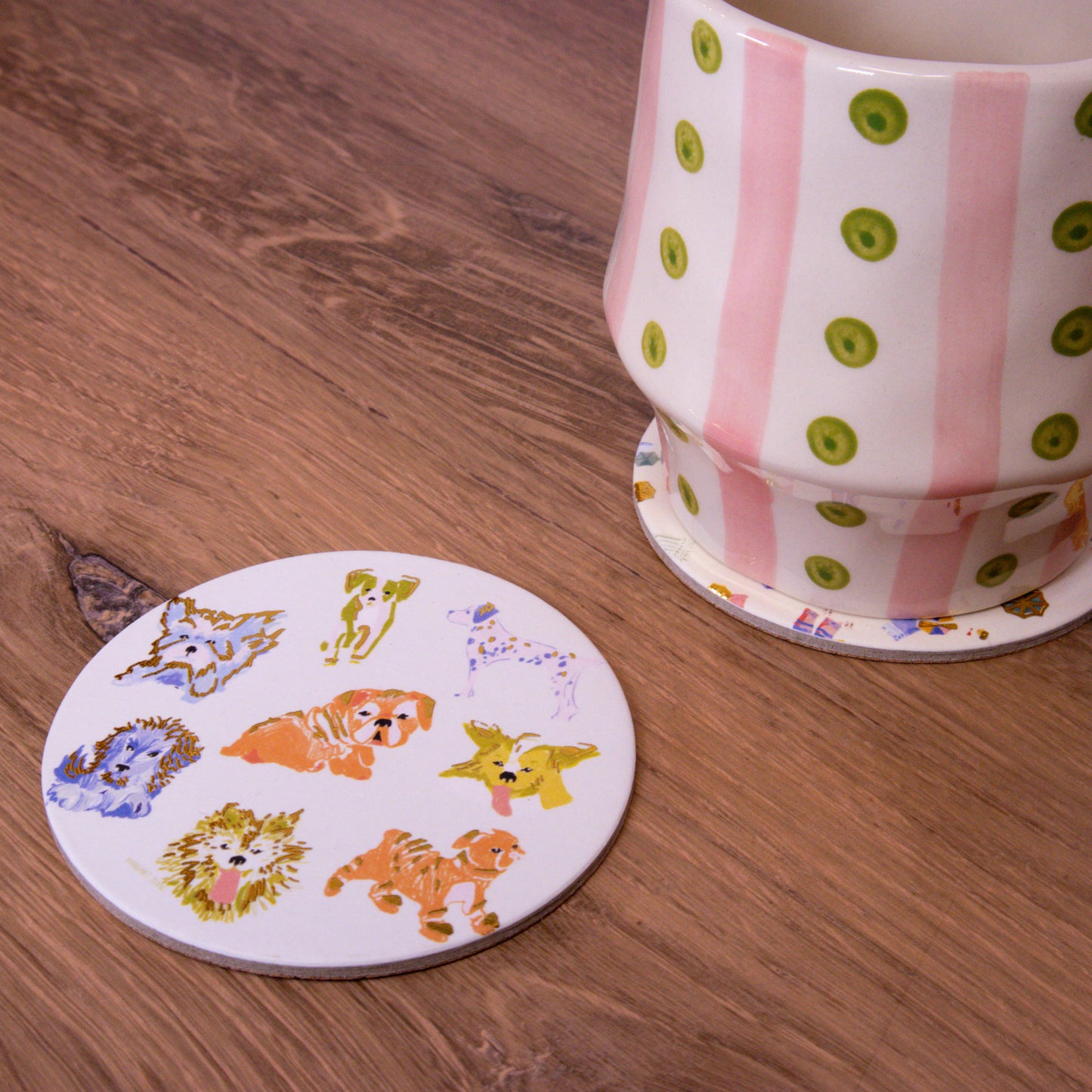 Tiny Pups Cork Coaster