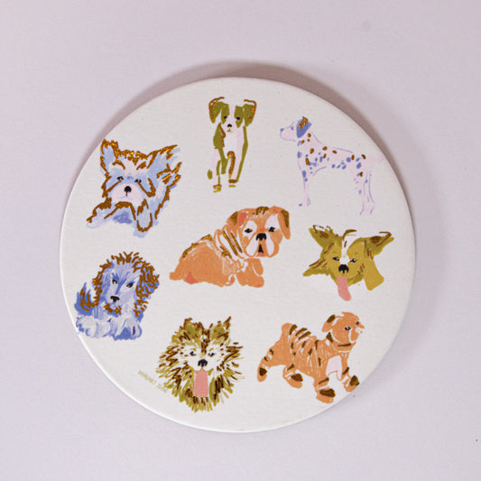Tiny Pups Cork Coaster