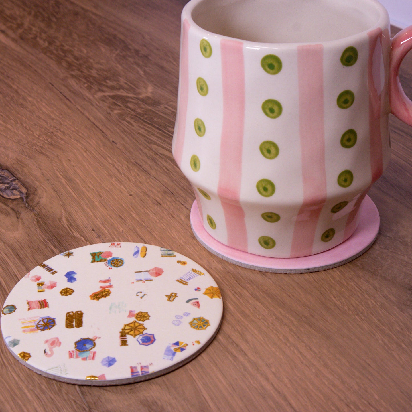 Beach Day Cork Coaster