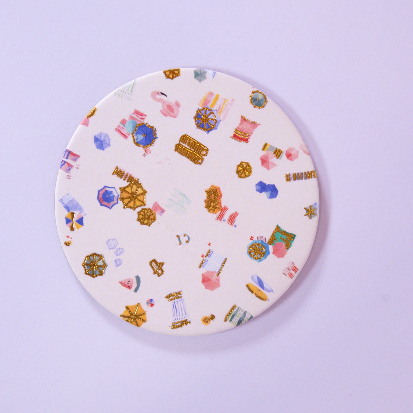 Beach Day Cork Coaster