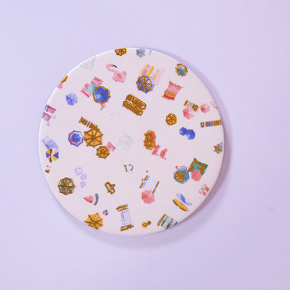 Beach Day Cork Coaster
