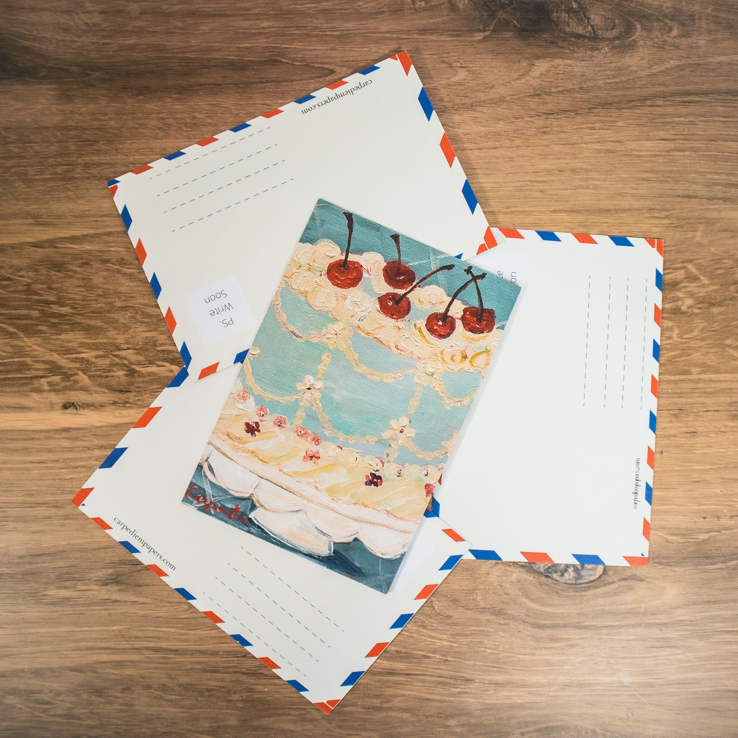 Cherry Cake Postcard