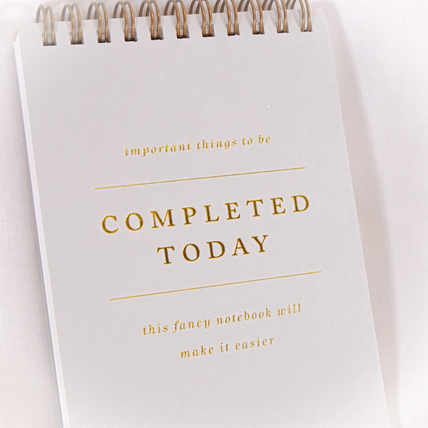 Completed Today Spiral Notepad