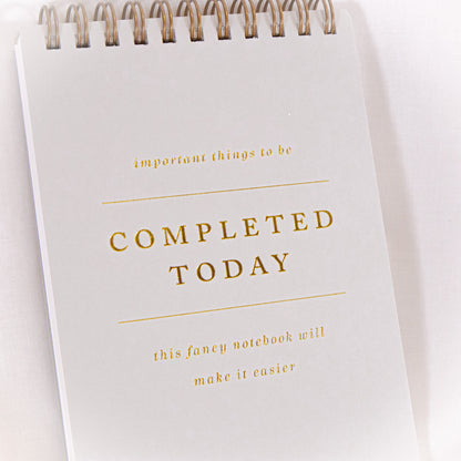 Completed Today Spiral Notepad