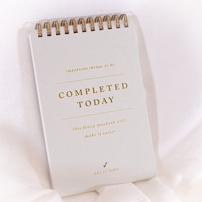 Completed Today Spiral Notepad