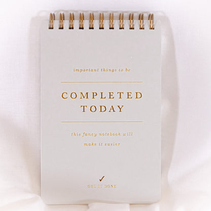 Completed Today Spiral Notepad