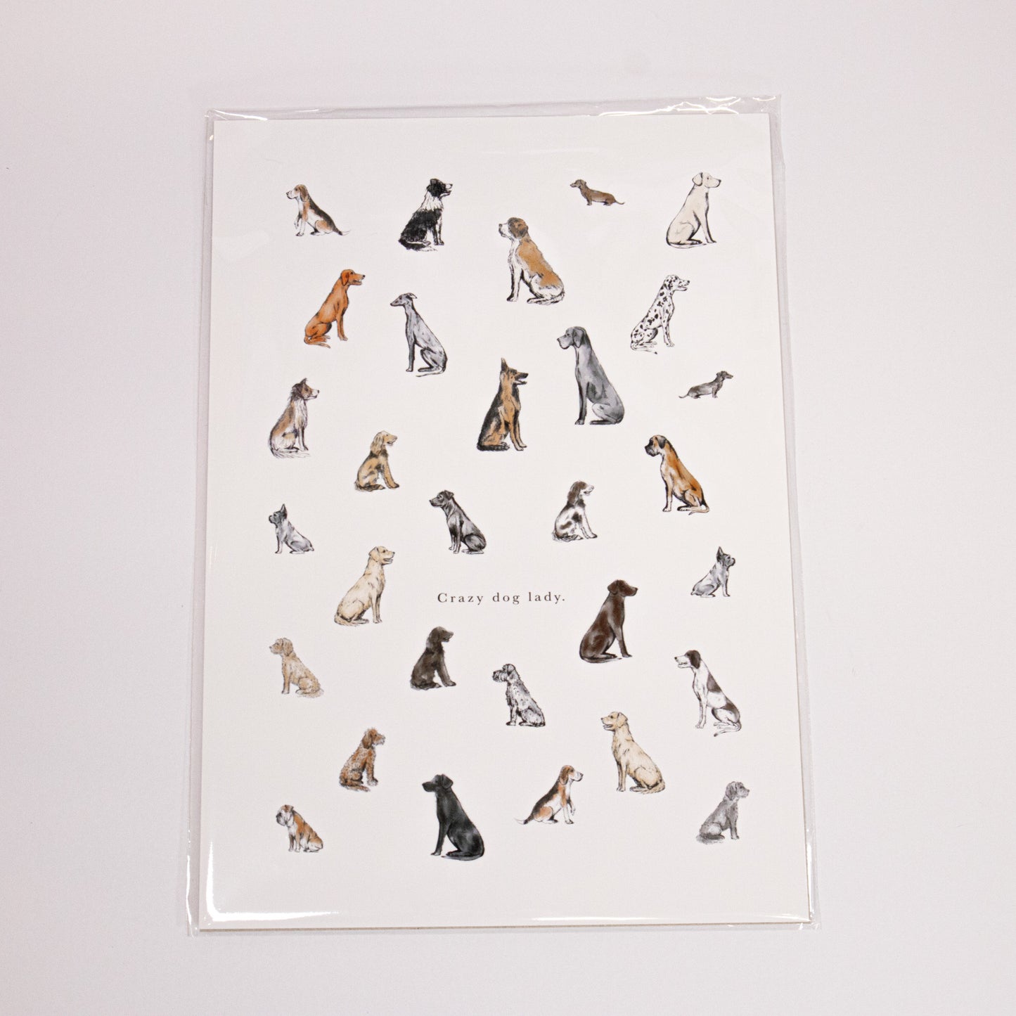 Crazy Dog Lady Wall Art Print