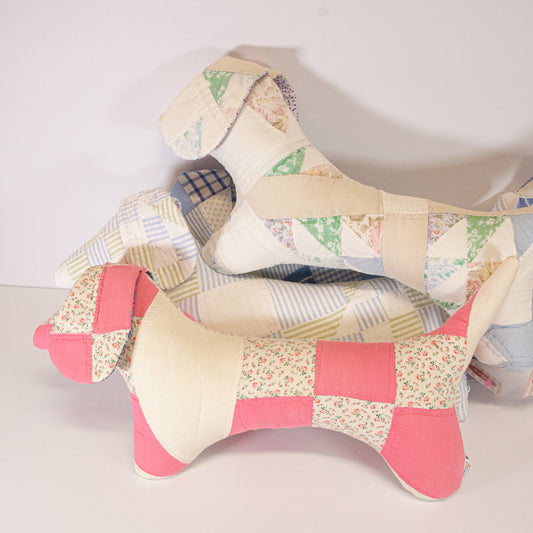 Quilted Dachshund Pillow