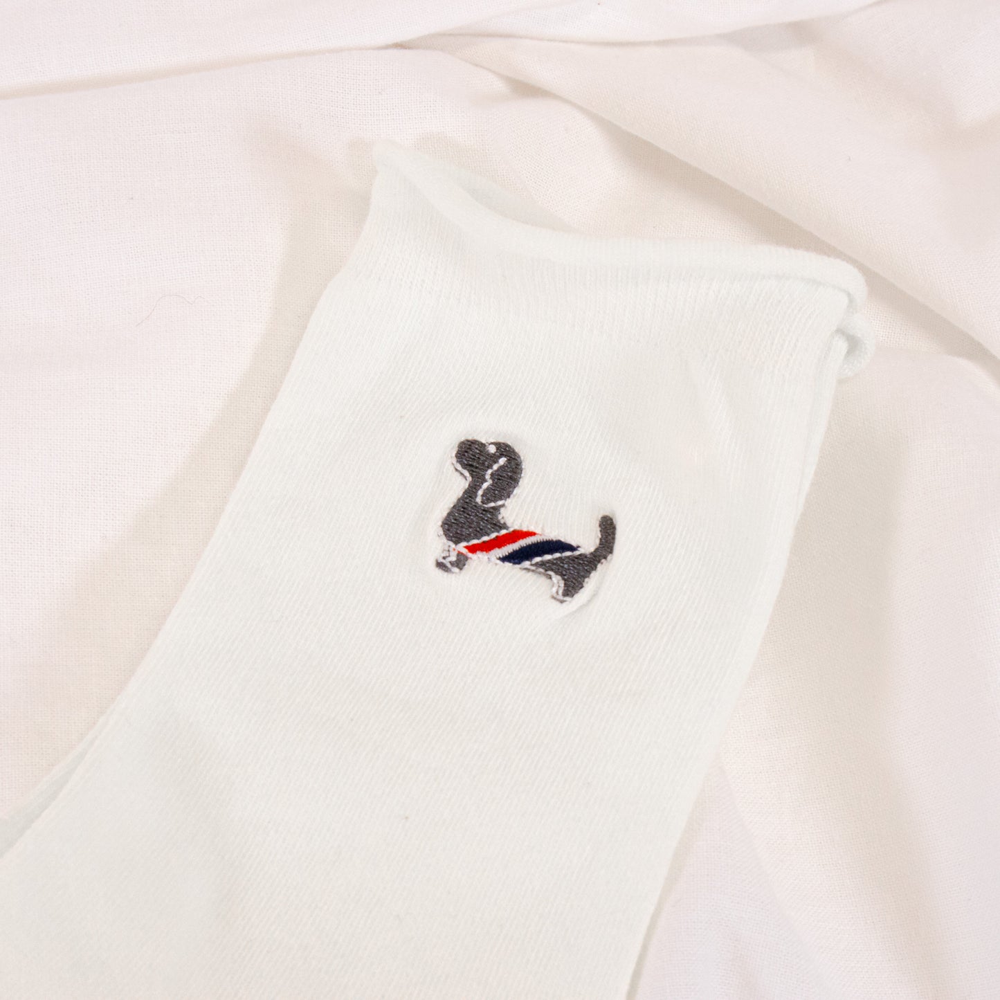 Dog Embroidered Socks
