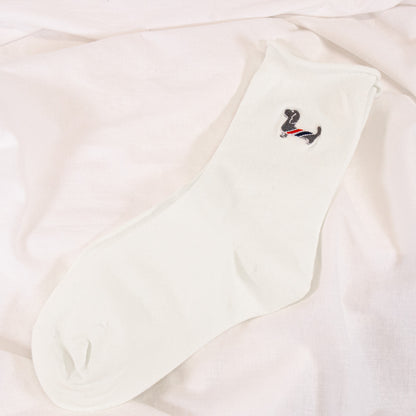 Dog Embroidered Socks