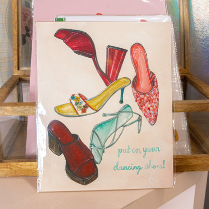 Put On Your Dancing Shoes Wall Art Print