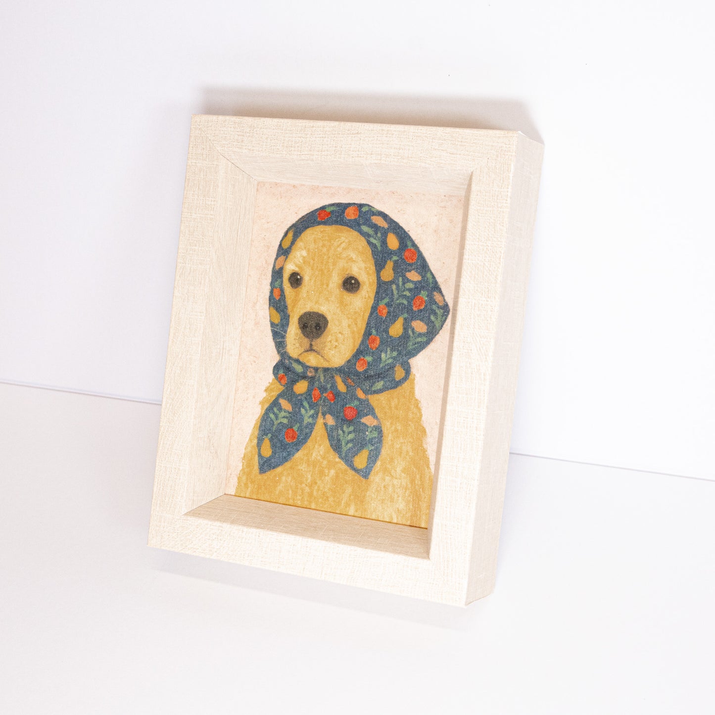 Puppy Scarf Framed Wall Art