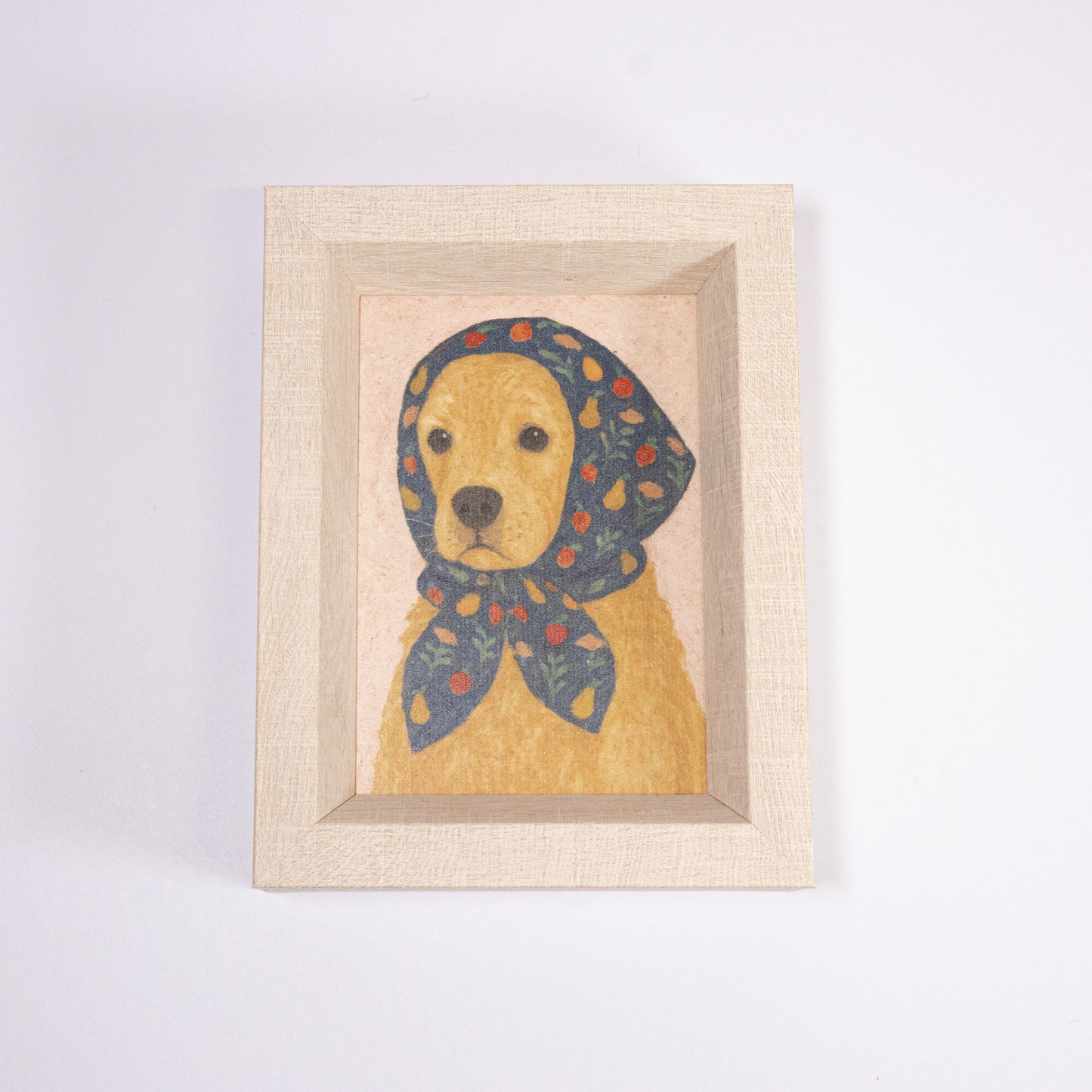 Puppy Scarf Framed Wall Art