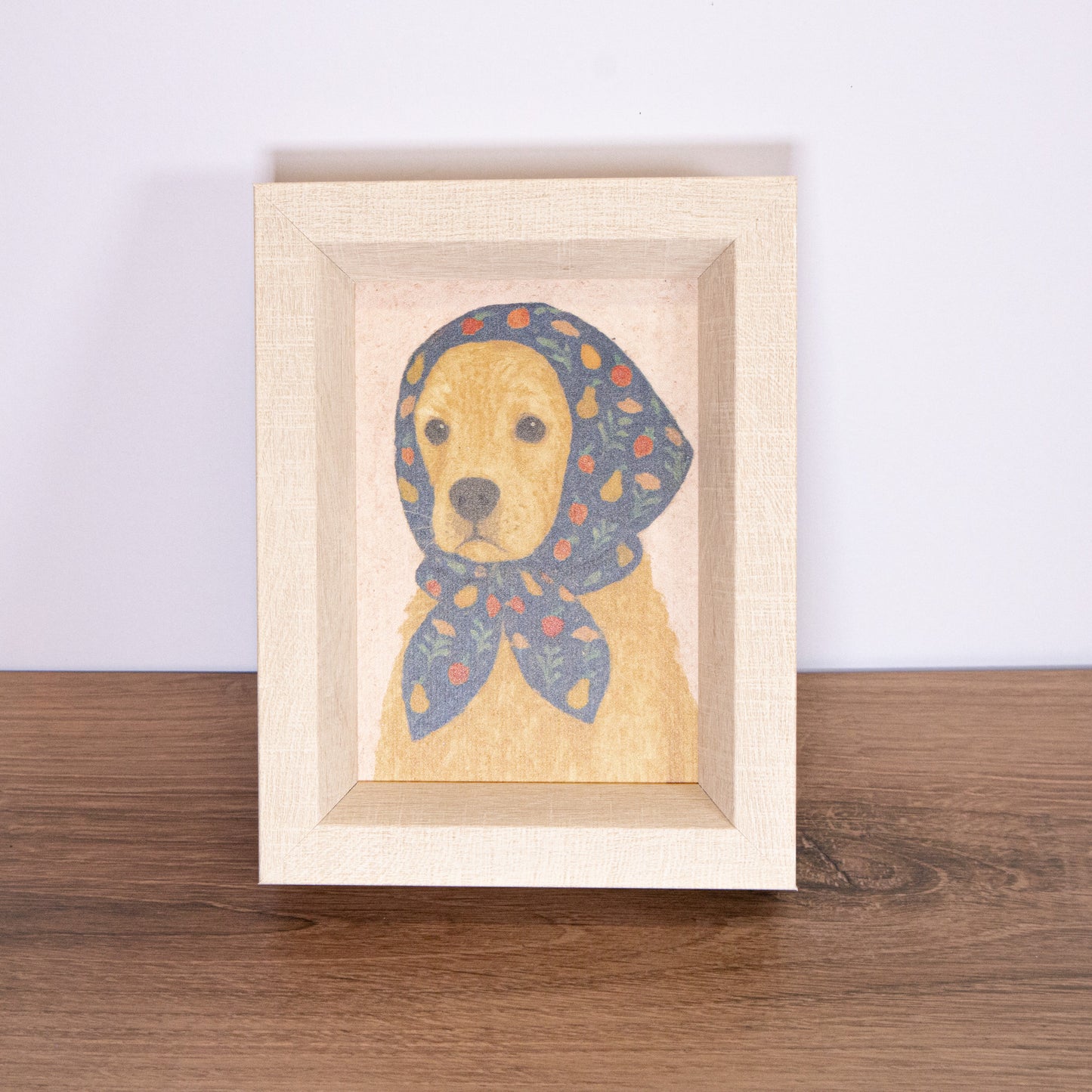 Puppy Scarf Framed Wall Art