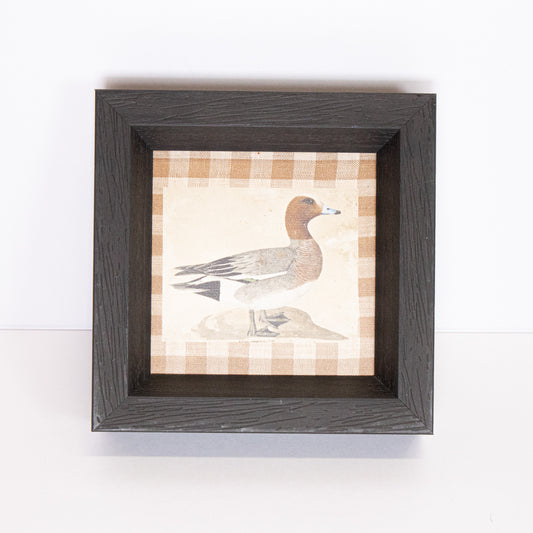 Gingham Duck Framed Wall Art