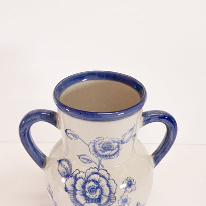 Floral Handle Vase