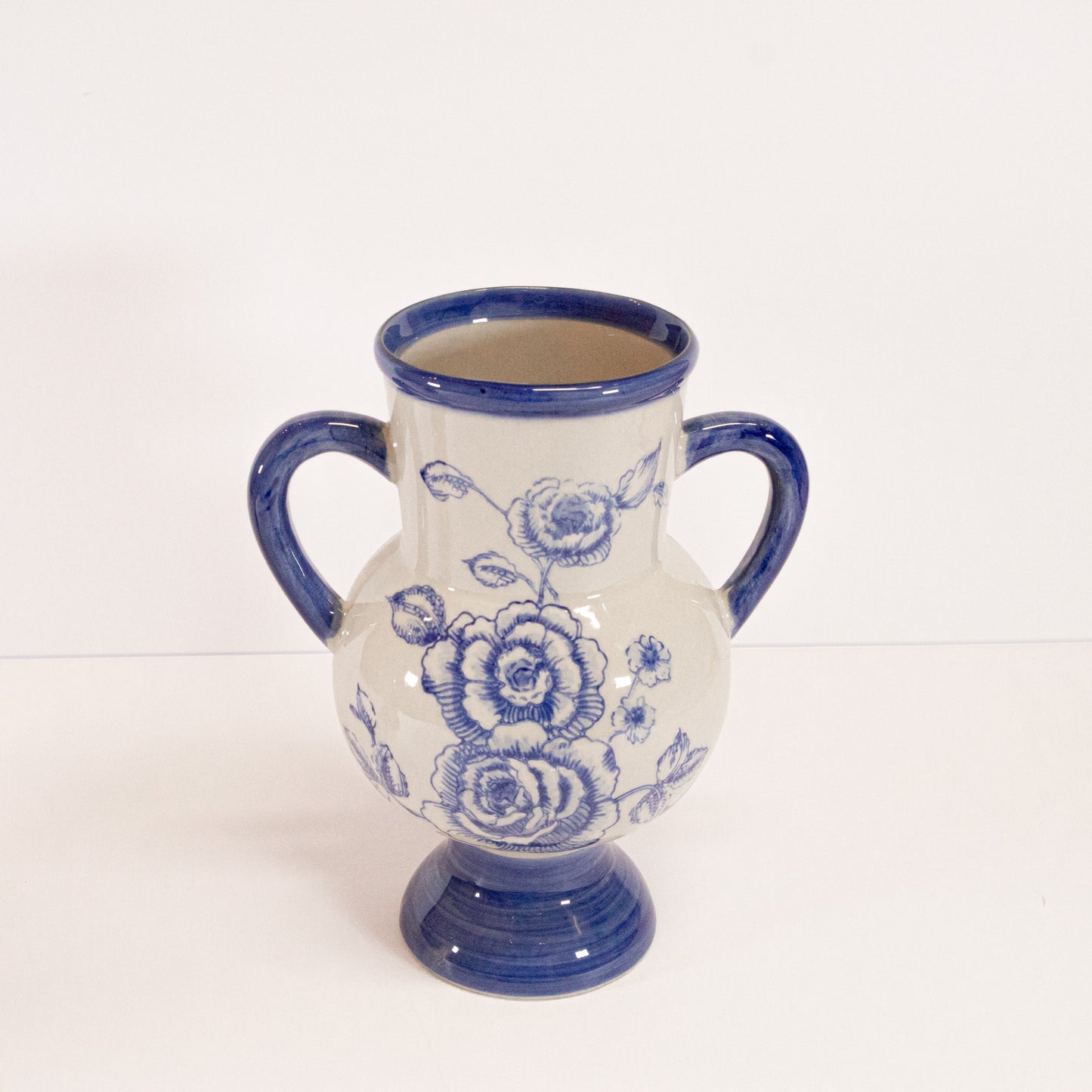 Floral Handle Vase
