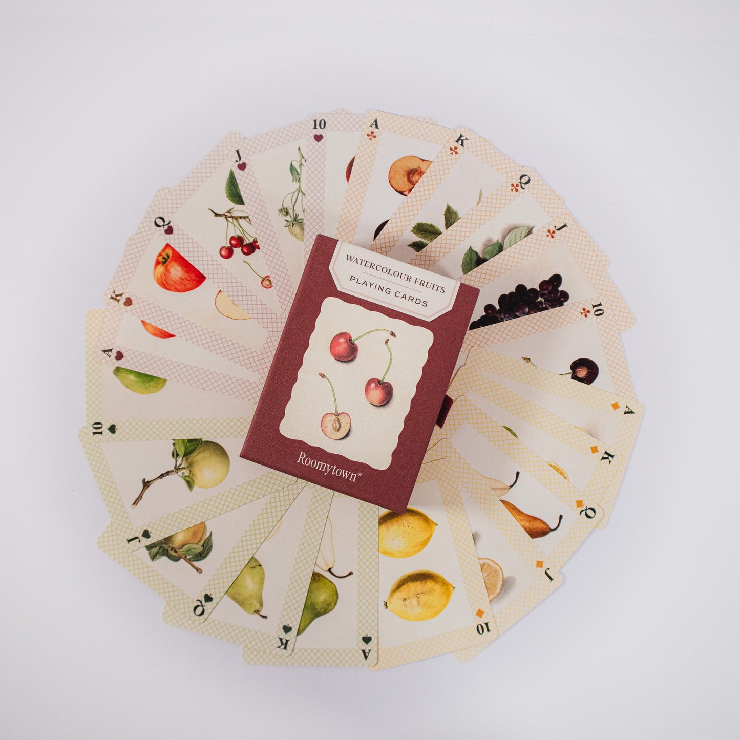 Watercolor Fruits Playing Cards